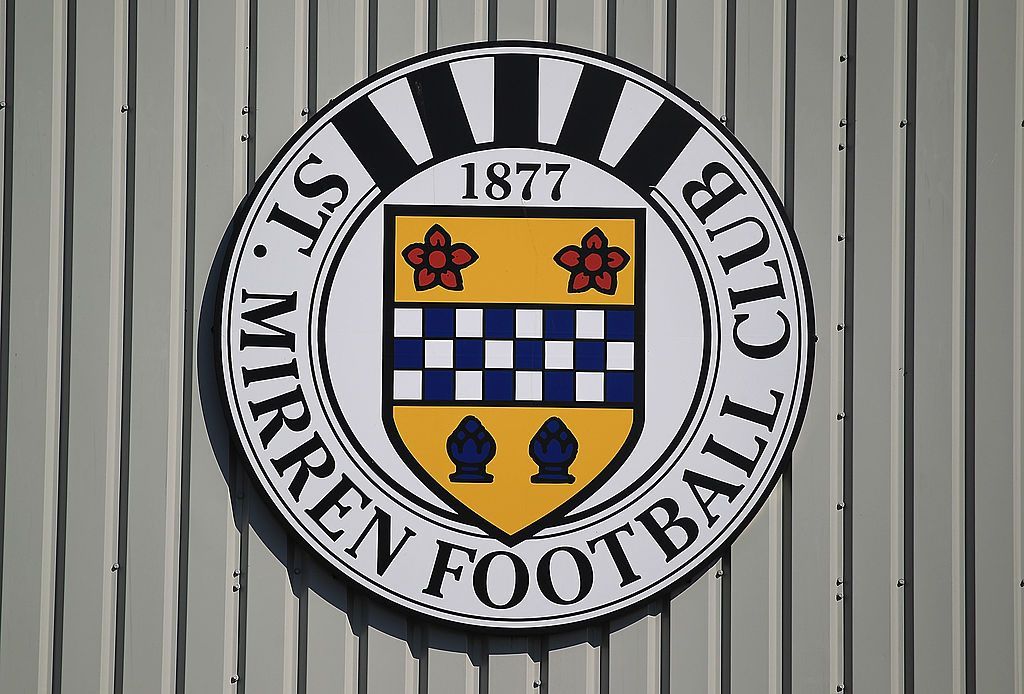 St Mirren badge on stadium