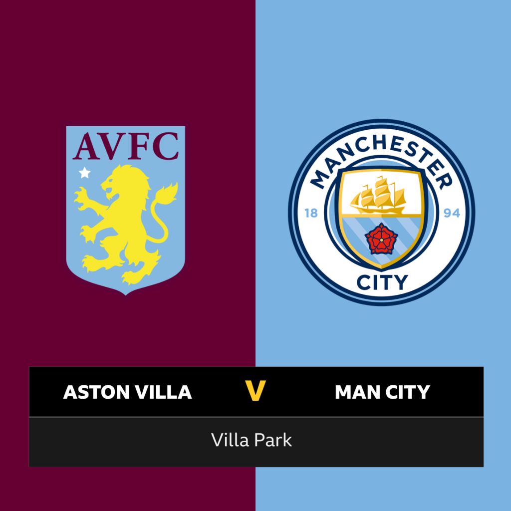 Follow Aston Villa v Man City live