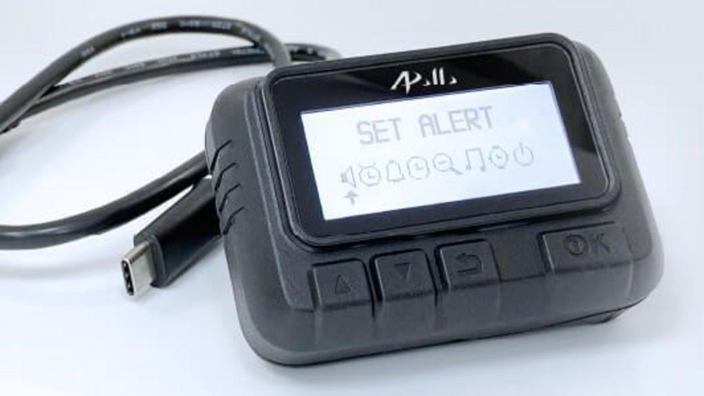 A pager made by Gold Apollo