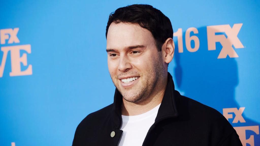 Scooter Braun at the premiere of FXX’s ‘Dave’ at The Greek Theatre on June 10, 2021 in Los Angeles, California
