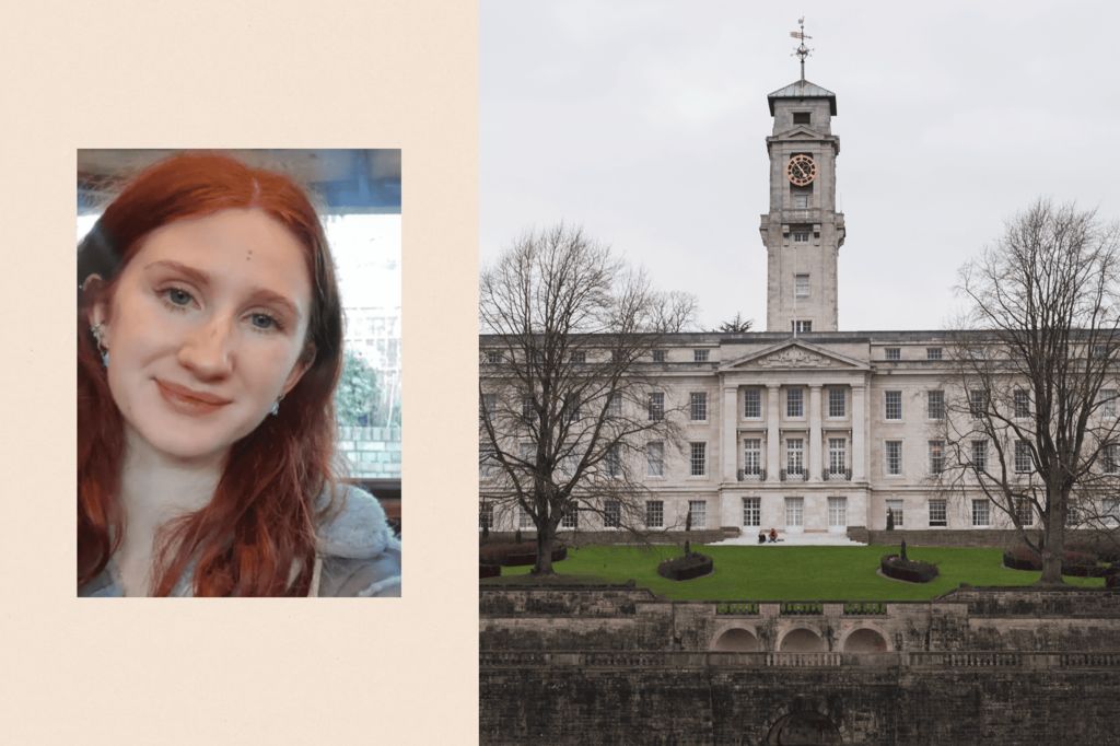Two images, one showing Leacsaidh and another a Nottingham University building