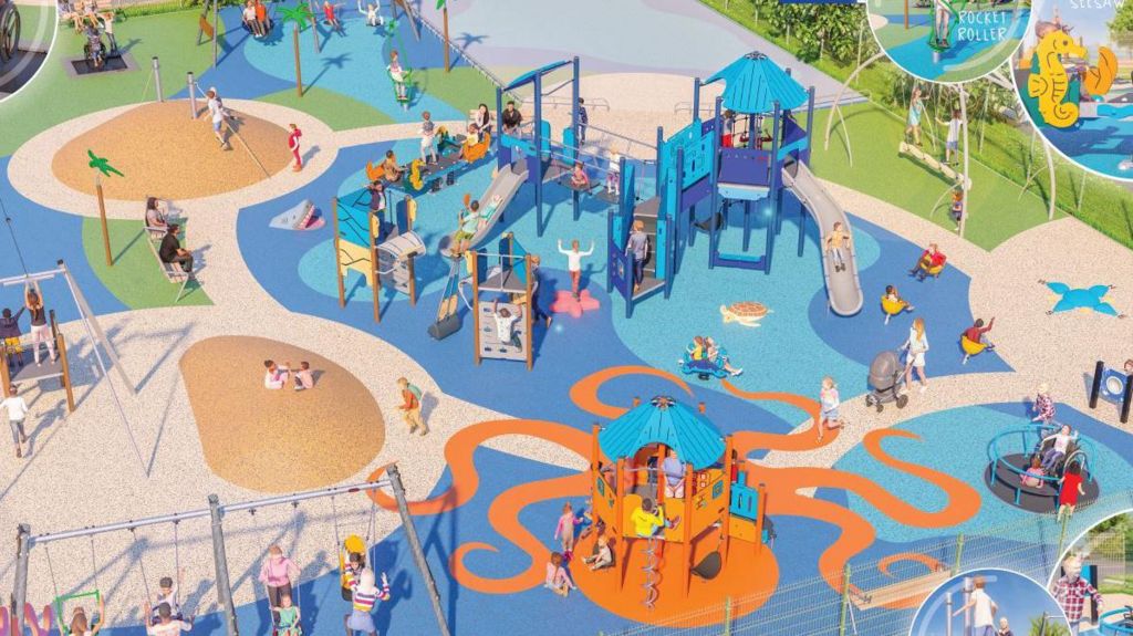 New designs unveiled for Maryport harbourside play park - BBC News