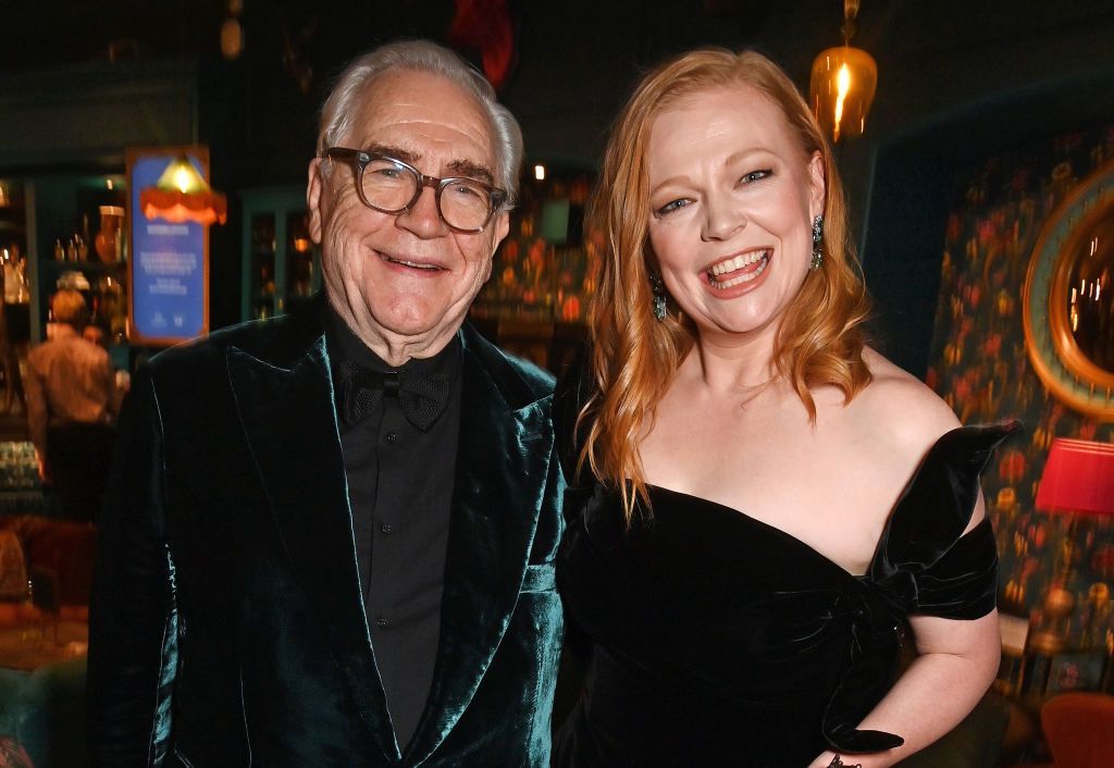 With Succession co-star Sarah Snook