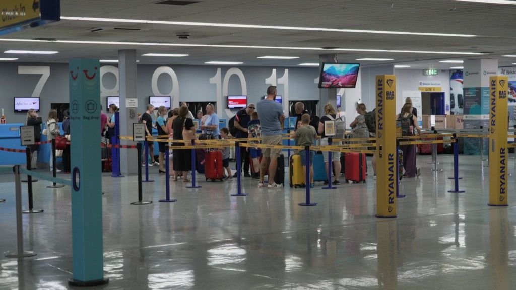 Inside of Norwich airport