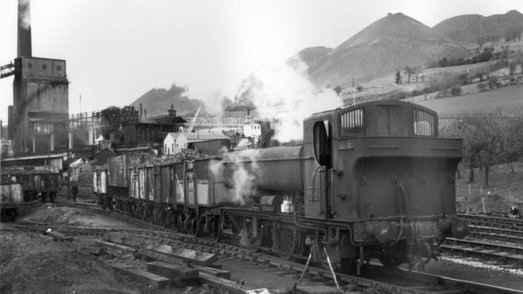 A steam train at a south Wales coalfield