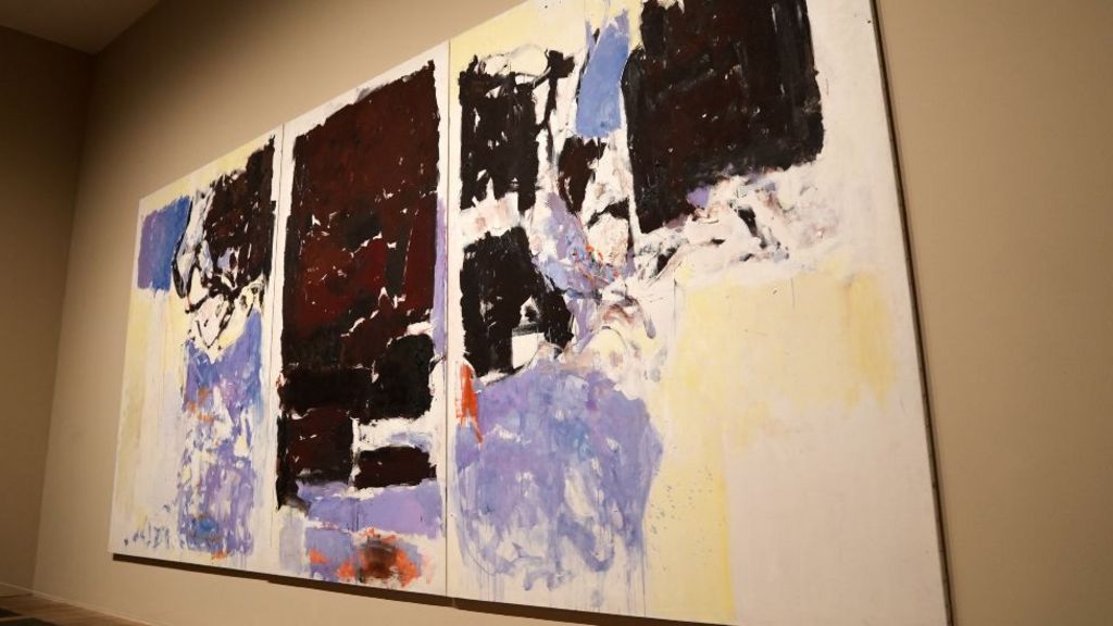 A painting by the American modern artist Joan Mitchell entitled Iva 1973