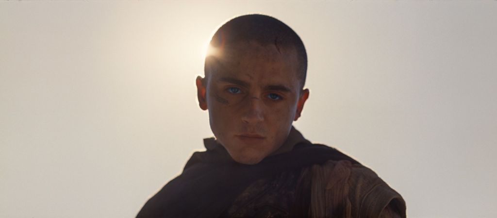 Timothée Chalamet seen with a shaved head in Dune: Part Three