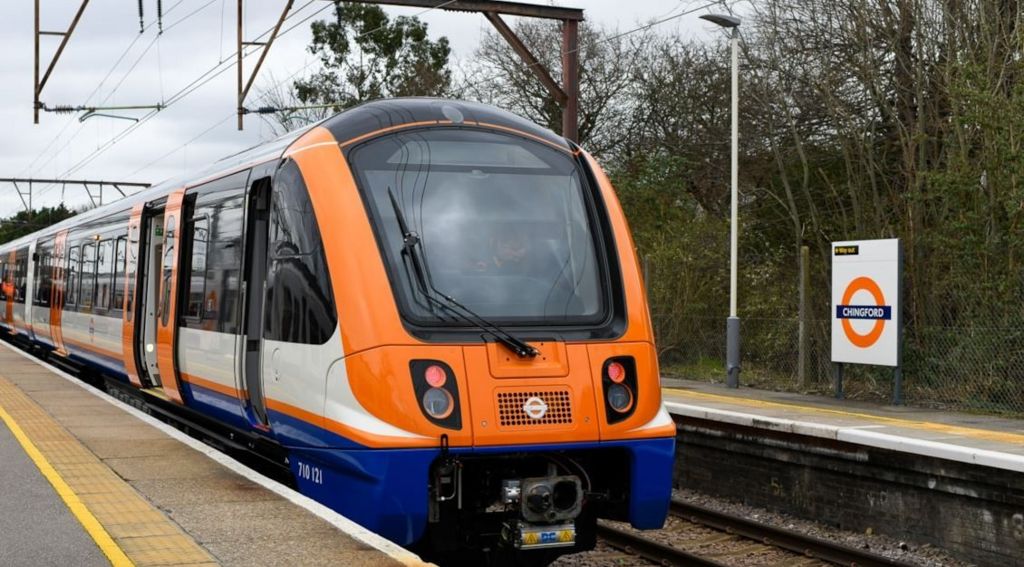 File image showing an overground train stopped at Chingford station