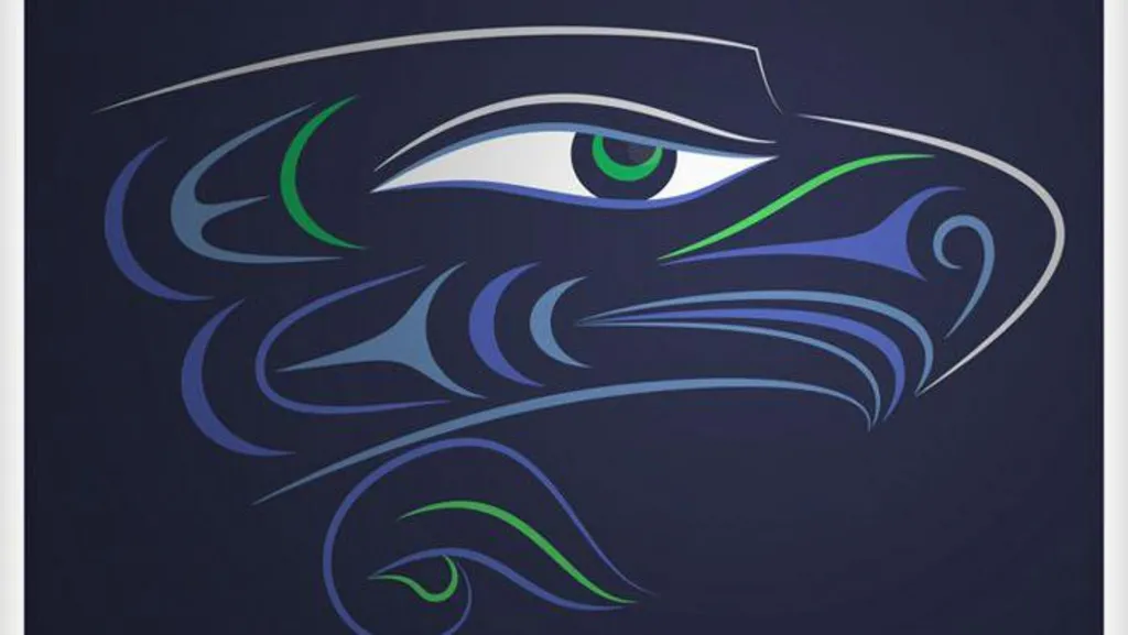 Qwalsius-Shaun Peterson's depiction of the logo, done in a Salish style