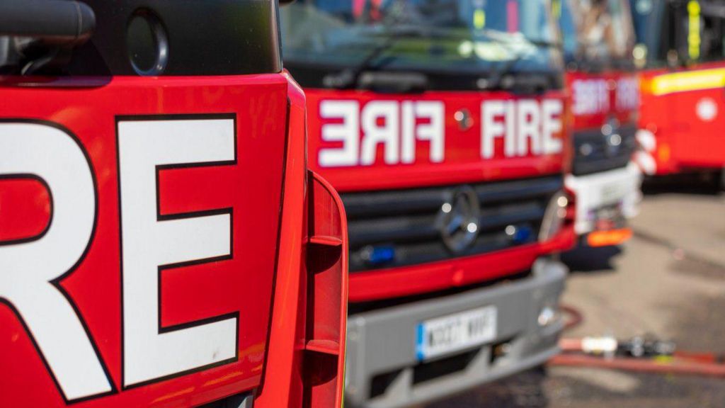 Library image of the fronts of three fire engines