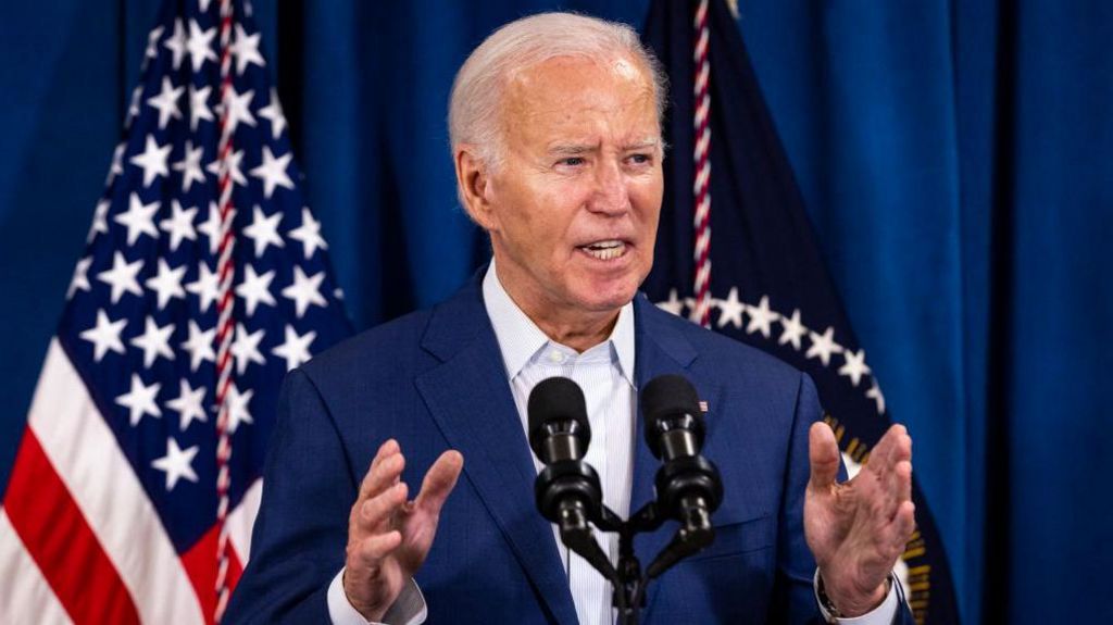 US President Joe Biden speaks after his Republican opponent Donald Trump was injured following a shooting at an election rally in Pennsylvania