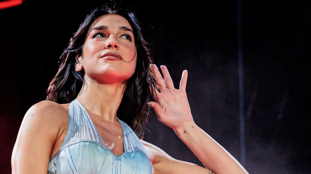 Dua Lipa on stage