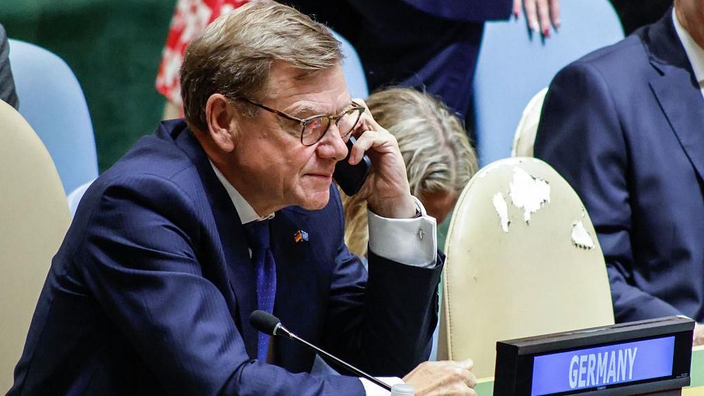German Foreign Minister Johann Wadephul attends a meeting of the UN General Assembly for the election of the non-permanent members of the UN Security Council at the United Nations headquarters in New York City on June 3, 2026