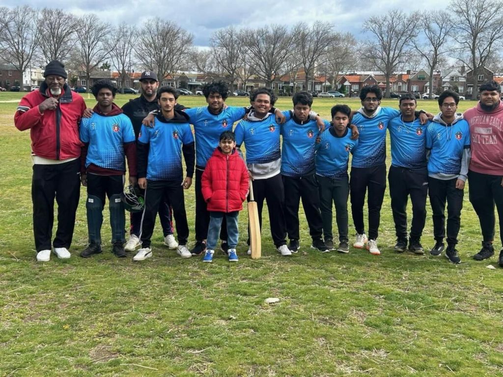 Players from the Big Apple Cricket League