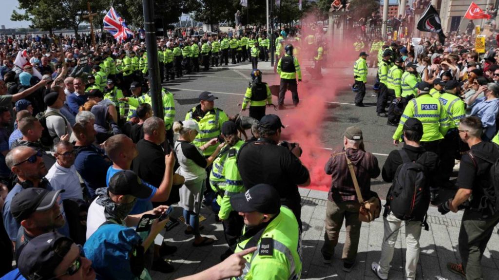 Disorder in Liverpool city centre