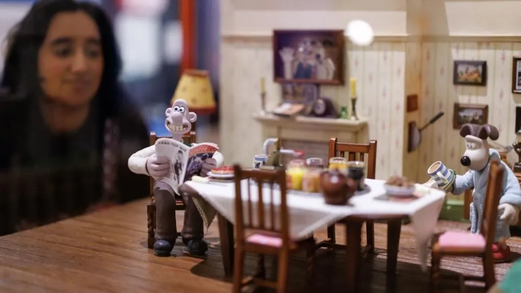 Set models from Wallace and Gromit's kitchen