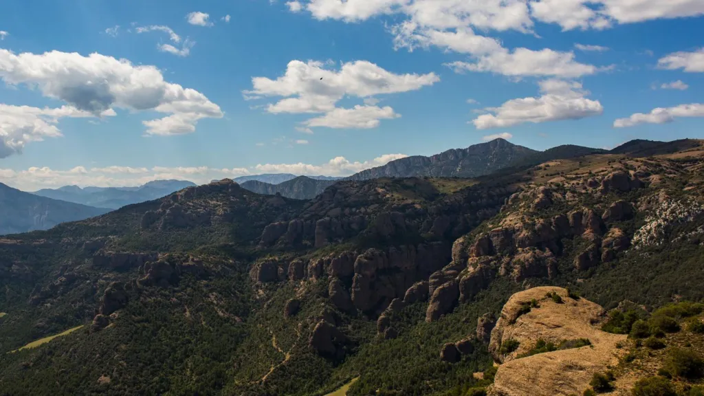 Paragliding accident site in Tremp, Catalonia