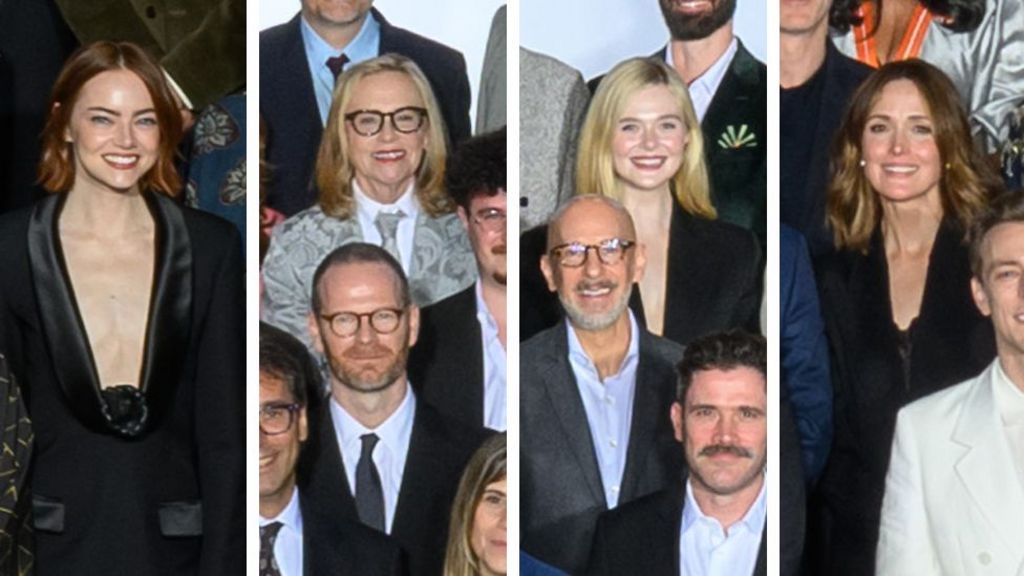 Emma Stone, Amy Madigan, Elle Fanning and Rose Byrne