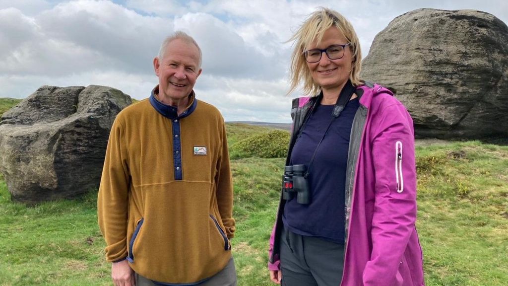Anthony Arak and Cath Baker from conservation group Bridestones Rewilded   