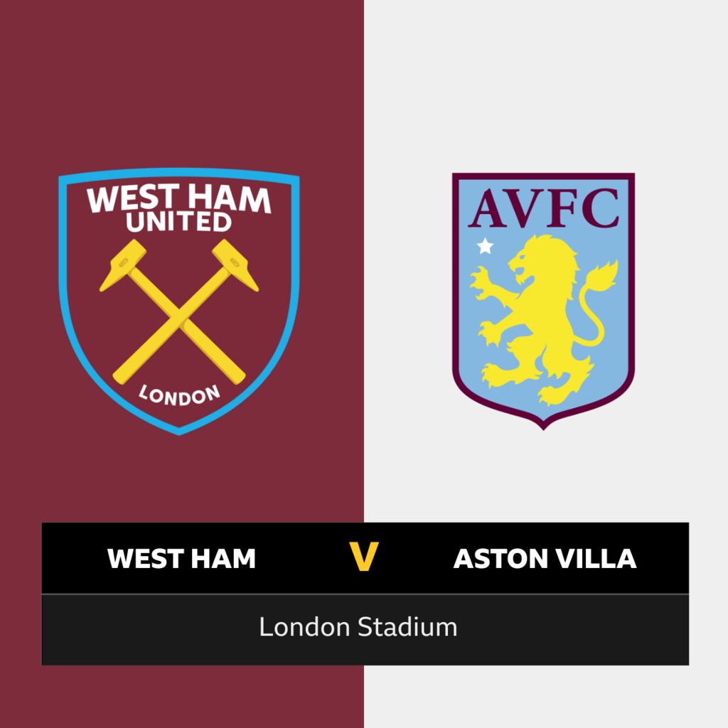 Follow West Ham v Aston Villa live