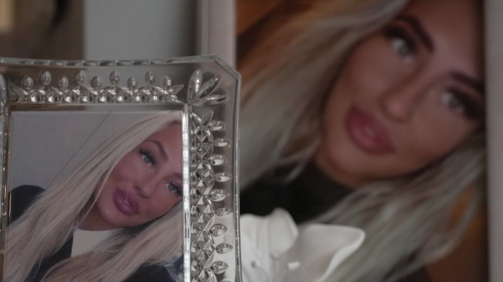 Pictures of Lillie Clack, a woman with long blonde hair