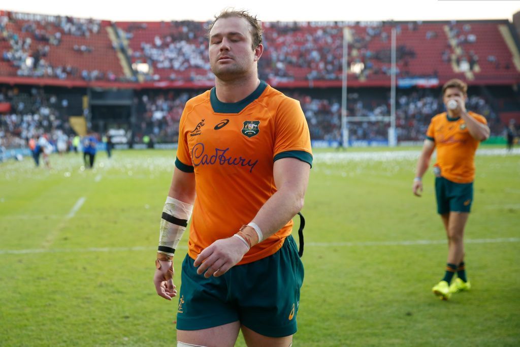 James Slipper leaves the pitch after defeat by Argentina in Santa Fe