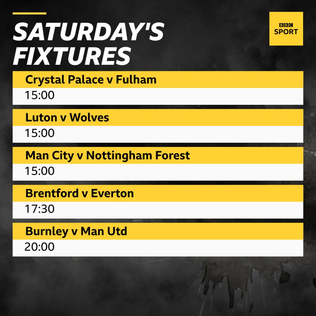Premier League Follow Saturdays games live