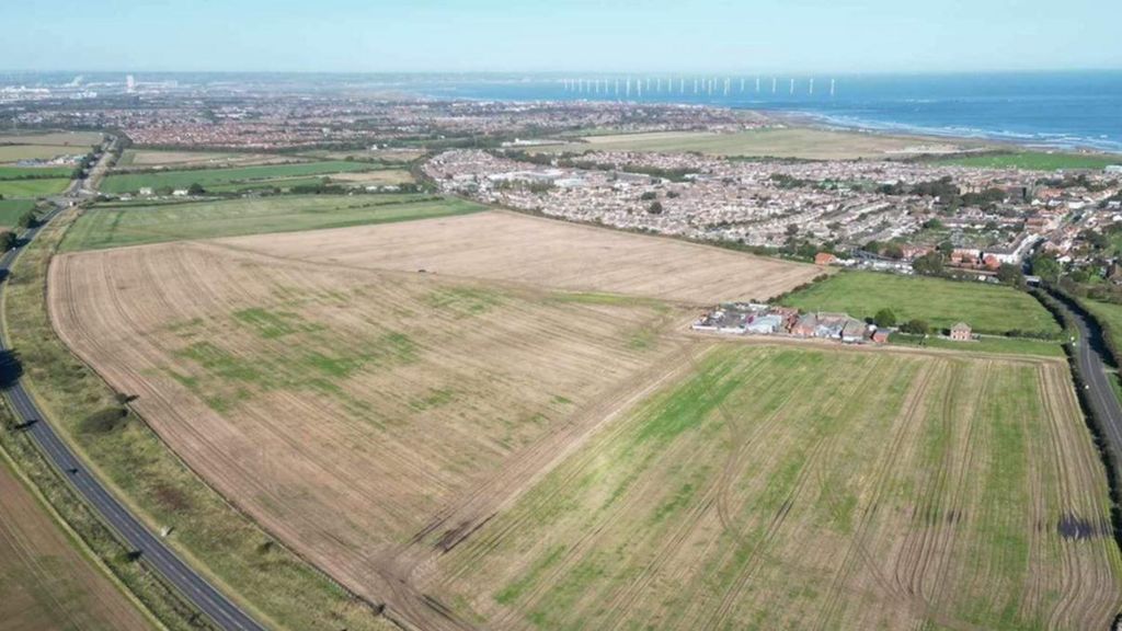Aerial view of the Marske site