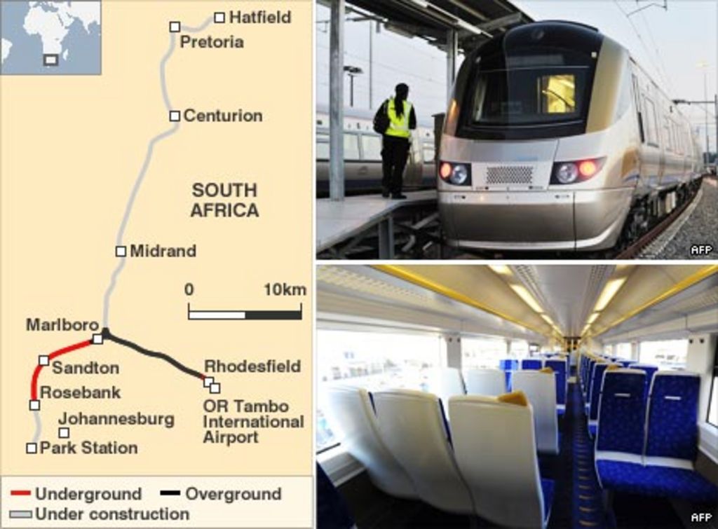 Gautrain Arrives In Time For World Cup Bbc News