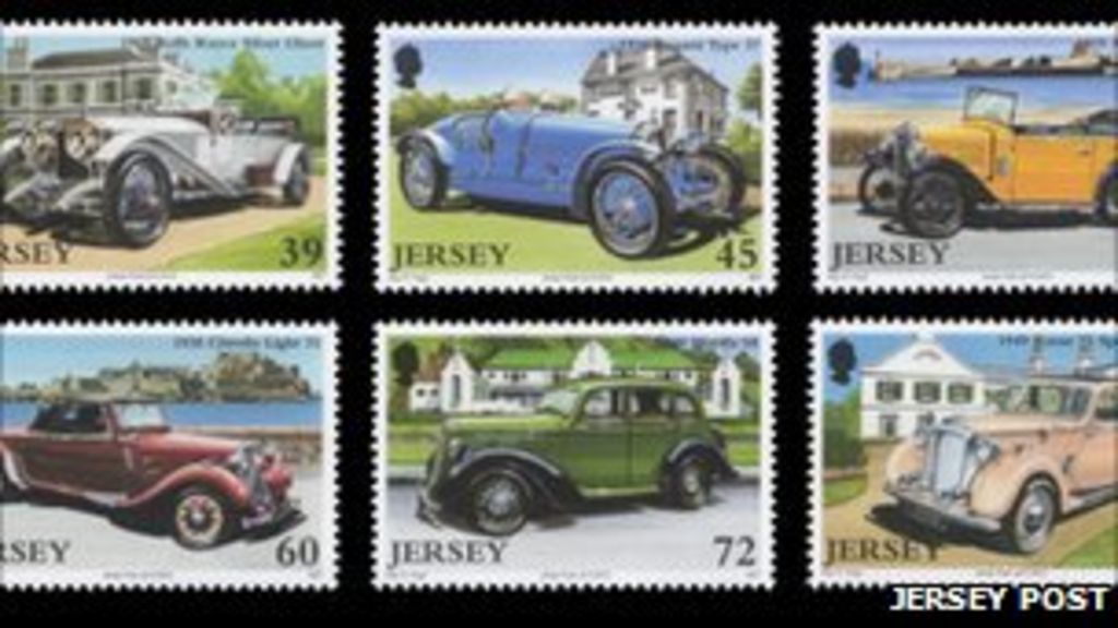 Jersey vintage cars featured on island stamps BBC News