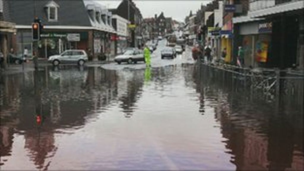 Calls for new drains after flash floods hit Uckfield BBC News