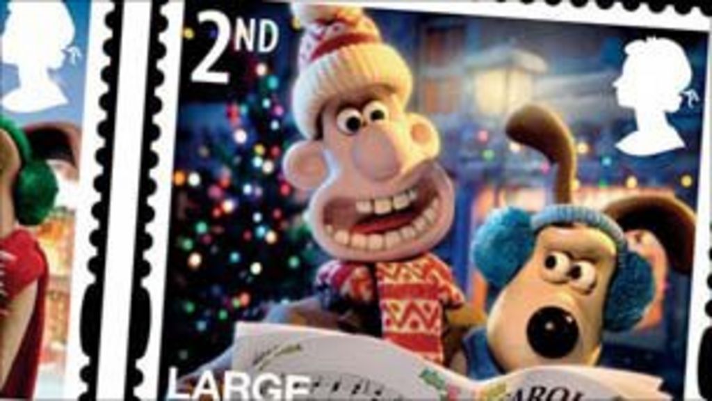 Wallace And Gromit On Royal Mail Christmas Stamps Bbc News