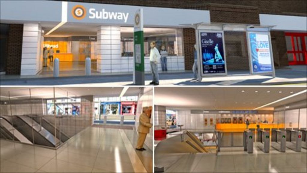 Impression of a new Hillhead Subway Station