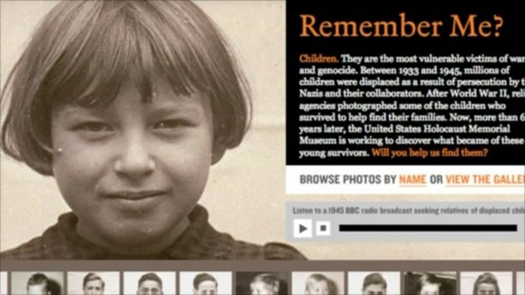 Tracing Children Of The Holocaust Using Social Media - BBC News