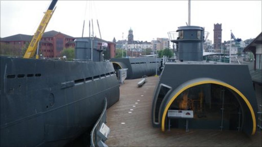 Replica tower for raised Uboat at Birkenhead BBC News