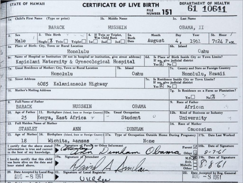 Obama Releases long Form Birth Certificate BBC News