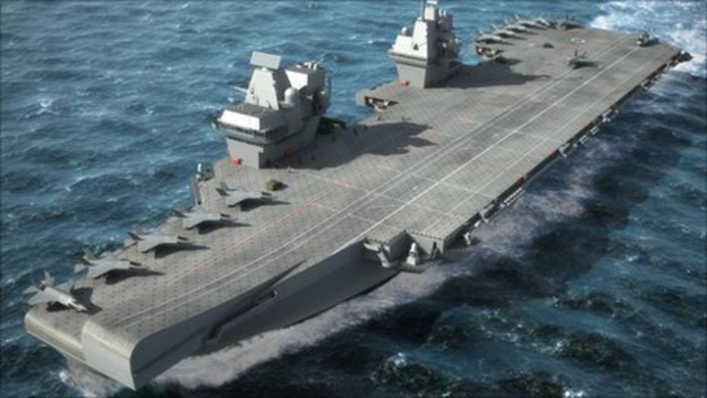 Work begins on HMS Prince of Wales aircraft carrier - BBC News