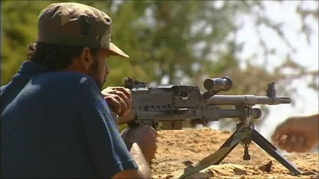 On the front line with Libyan rebels near Misrata - BBC News