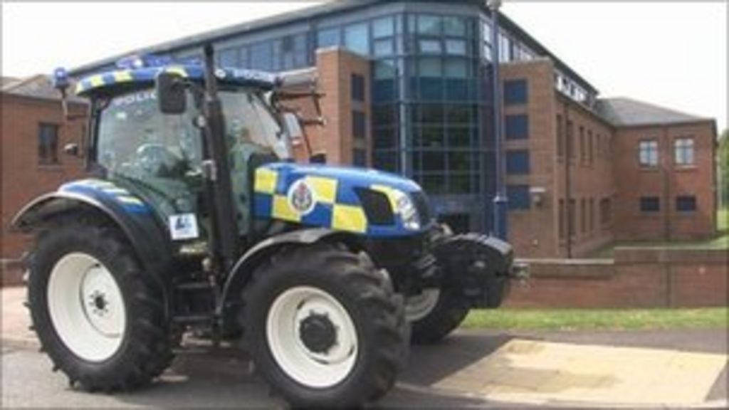 Dumfries and Galloway police use tractor in crime fight BBC News