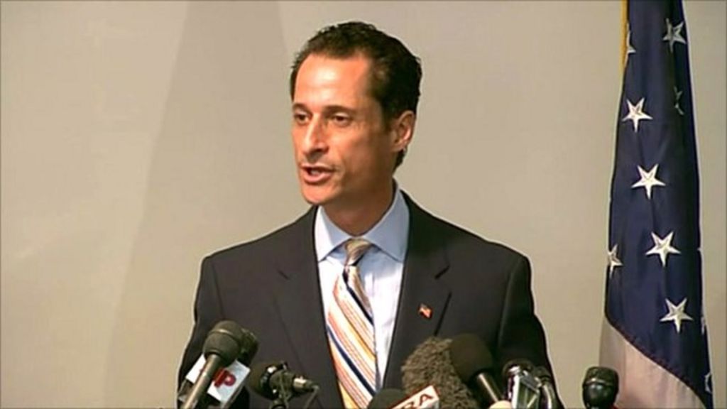 Us Lawmaker Anthony Weiner Resigns After Sex Scandal Bbc