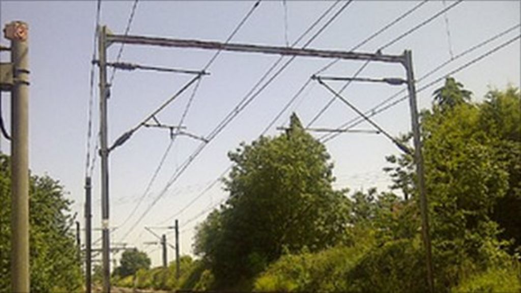 Overhead lines at Margaretting, in Essex