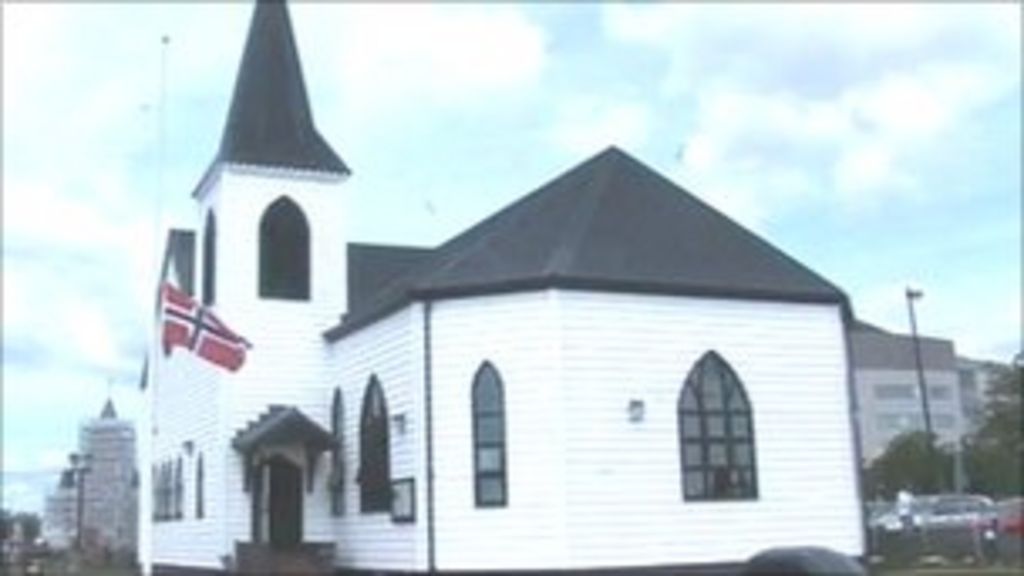 Norway Prayer Service At Cardiff Norwegian Church Bbc News