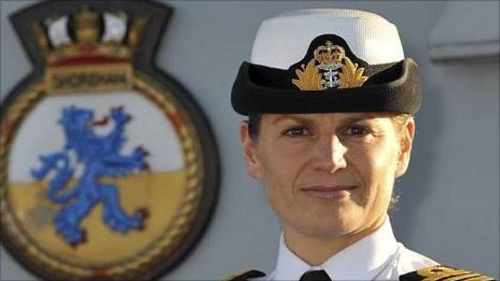 Royal Navys First Woman Warship Commander Sarah West Takes Up Her Post 