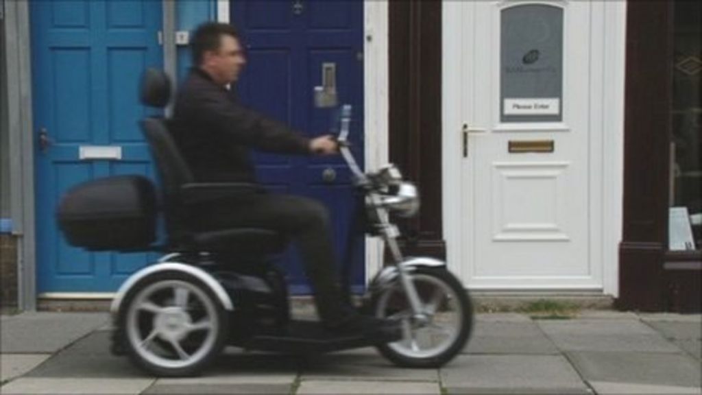 Mobility scooters 'pimped up' in Whitley Bay BBC News