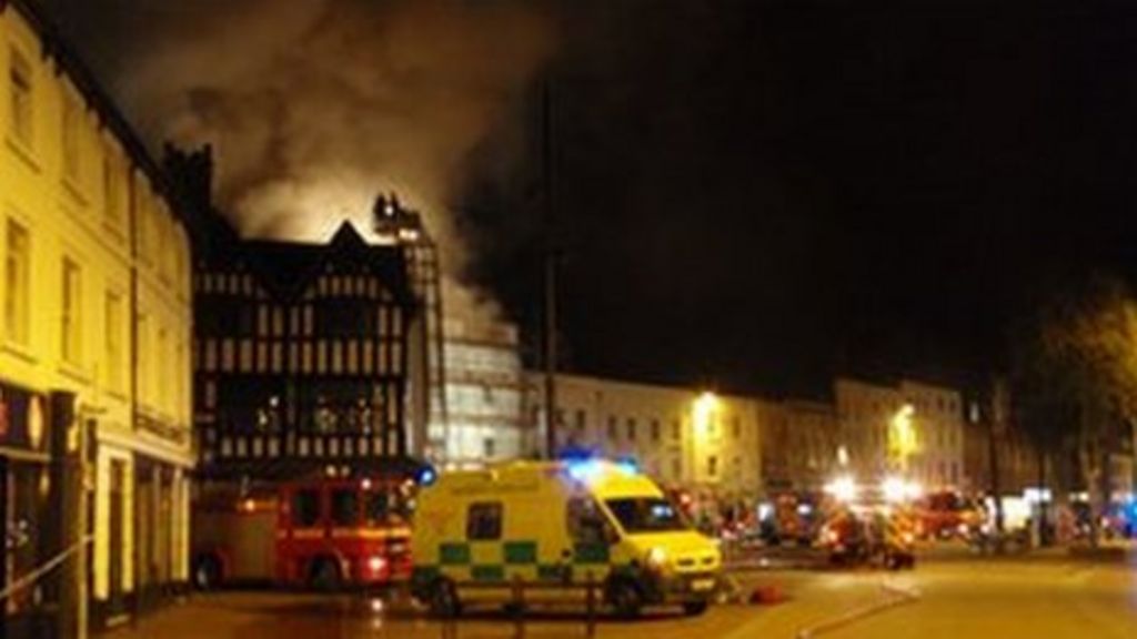 Hereford's firedamaged shops 'to open in 2012' BBC News