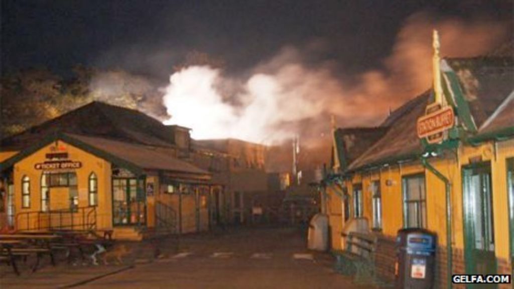The fire at the Snowdon Mountain Railway office