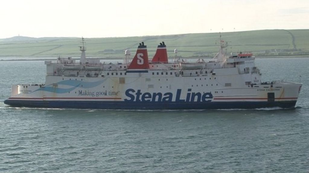 stranraer-harbour-bids-farewell-to-ferries-bbc-news