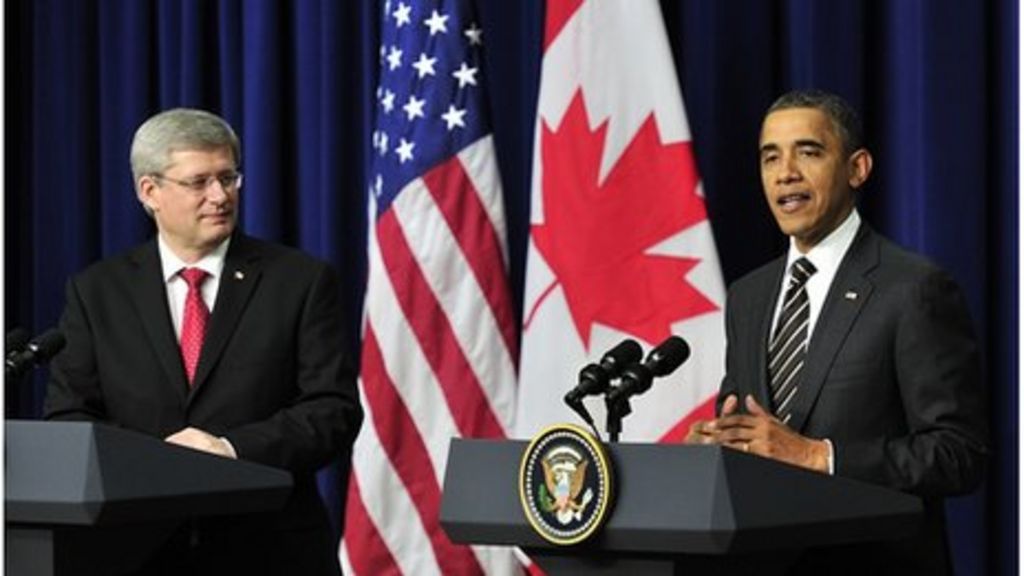 Obama And Harper Split On Keystone Xl Pipeline Deal Bbc News