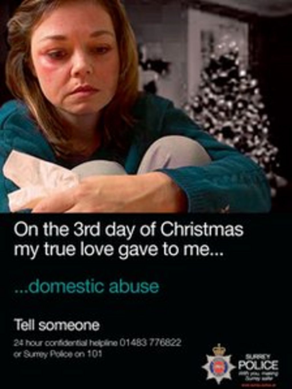 Surrey Police Issue Christmas Domestic Violence Warning - BBC News