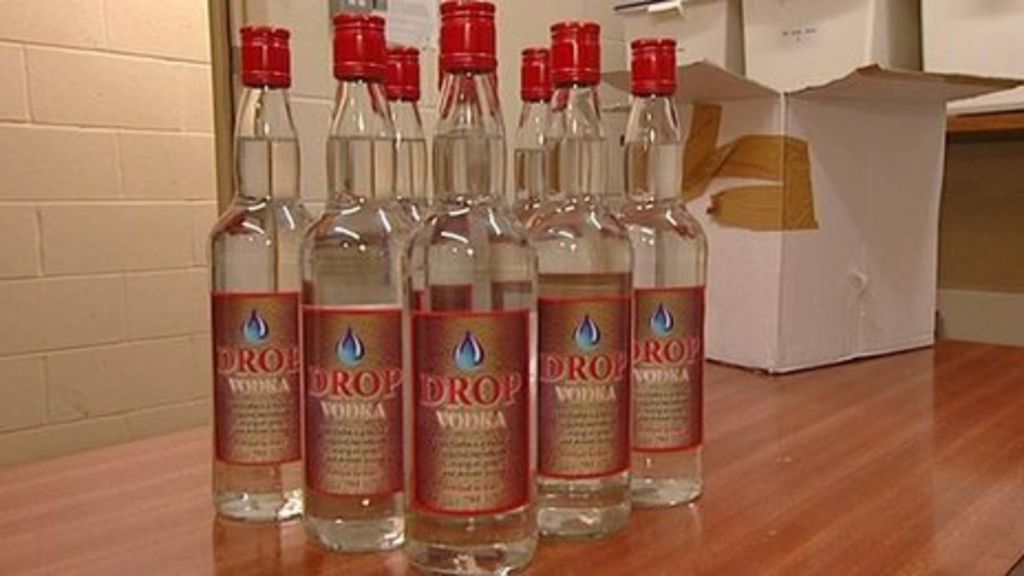 Bottles of fake vodka and wine seized BBC News
